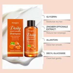 Gedetailleerd overzicht van HOEGOA Gember Shampoo ingrediënten voor hydratatie van haar.