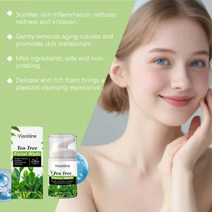 Limpiador facial de árbol de té con fórmula calmante para limpieza profunda y frescura