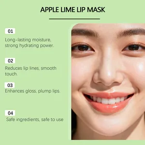 Feuchtigkeitsspendende Apfel-Limetten-Lippenmaske für glatte, hydratisierte Lippen