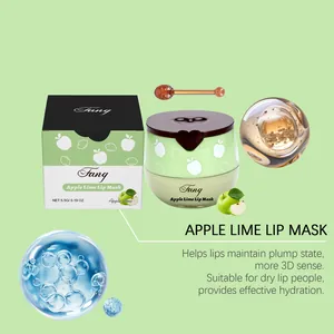 Feuchtigkeitsspendende Lippenmaske mit Apfel-Limetten-Geschmack für trockene Lippen