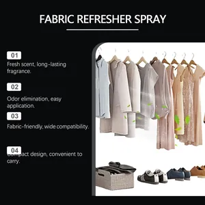Detalles de los beneficios del spray refrescante para telas para ropa y zapatos