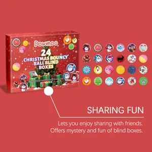 24 Weihnachts-Flummi-Blindboxen für gemeinsamen Feiertagsspaß und Spannung