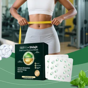 Shilajit dual-core essence beads dietary supplement for fat burning and metabolism