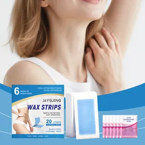 Kit profesional de bandas de cera y toallitas calmantes JAYSUING para cuerpo y cara