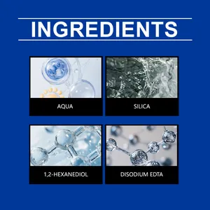Détails des principaux ingrédients du spray nettoyant pour carrelage, Aqua et Silica