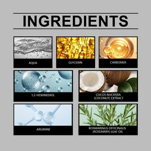 Lista detallada de ingredientes naturales para aceite capilar con romero y coco