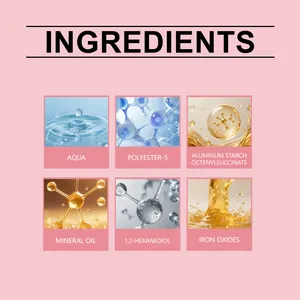 Detaillierte Inhaltsstoffliste des rosaroten Lippenstifts mit Aqua und Mineralöl