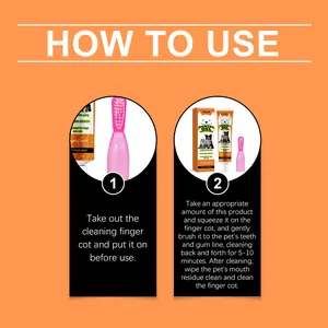 How to use Kriath vanilla pet dental gel and finger toothbrush step-by-step guide.