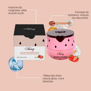 Dettaglio confezione maschera labbra alla fragola con ingredienti idratanti nutrienti
