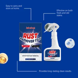 Vue détaillée du spray antirouille pour carrelage Jakehoe avec emballage et flacon