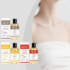 Set de aceites corporales hidratantes OceAura con rosa mosqueta, piña y cereza cítrica.