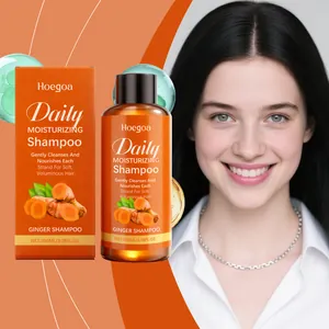 Hoegoa dagelijkse vochtinbrengende gember shampoo 100ml voor zachte reiniging en voeding