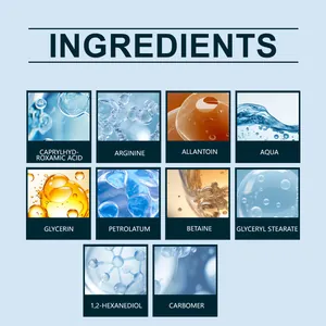 Detailed ingredient list for SOUTH MOON skin care cream including glycerin and aqua.