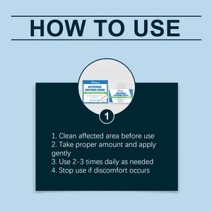 Detailed how to use instructions for South Moon Antifungal Soothing Cream skin care product