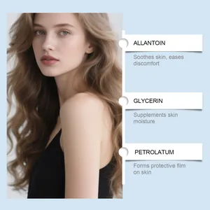 Ingredient infographic for skin care cream showing Allantoin and Glycerin