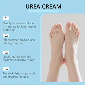 Características de la barra de crema de urea para hidratar la piel seca de los pies
