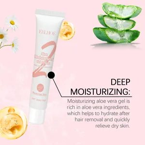 Gel d'aloe vera hydratant en profondeur pour le soin après épilation, tube de 20g.