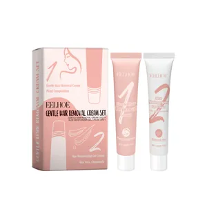 Coffret d'épilation douce EELHOE avec crème dépilatoire et gel hydratant à l'aloe vera