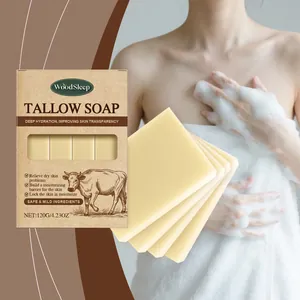 Jabón de sebo WoodSleep alimentado con pasto para hidratación profunda y limpieza suave