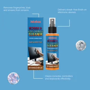 Jakehoe screen and electronics cleaner spray for TV screens, monitors, and laptops