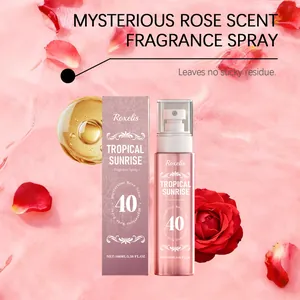 Tropisches Rosen-Duftspray in 100ml rosa Flasche und eleganter Box-Verpackung