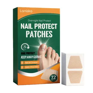 LANISKA Overnight Nail Protect Patches 72pcs Gentle Nourishing Moisturizing Nail Care Stickers For Fragile Discolored Toenails