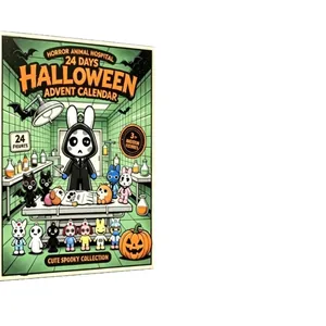 Halloween Advent Calendar Horror Animal Hospital blind box with 24 cute spooky figures