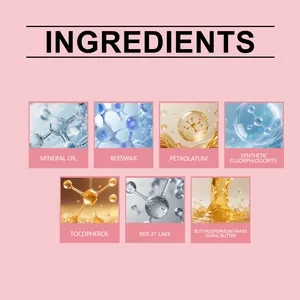 Liste des ingrédients du gloss hydratant comprenant du beurre de karité et de l'huile