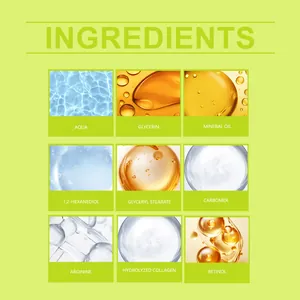 Liste détaillée des neuf ingrédients actifs de la crème hydratante au rétinol
