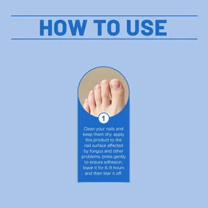 Istruzioni dettagliate sull'applicazione del cerotto per la cura delle unghie