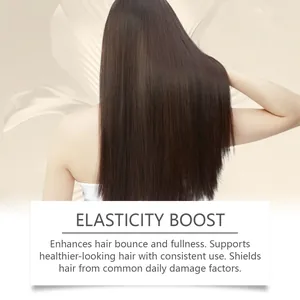 Close-up showing smooth and shiny long hair after using Batana hair scrub