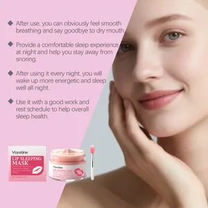 Viareline Lippen-Schlafmaske-Set mit Applikator zur Hydratisierung trockener Lippen.