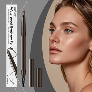 Crayon à sourcils imperméable 2-en-1 Zephoco gris pour des sourcils bien définis