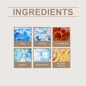 Detail view showing lip glaze ingredients like Aqua and Glycerin for hydration and shine.