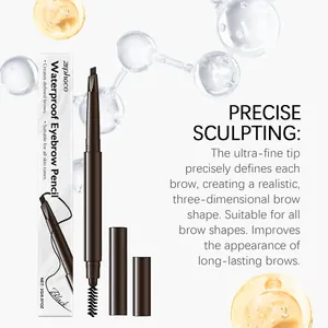 Dettaglio matita sopracciglia Zephoco waterproof con design a doppia estremità.