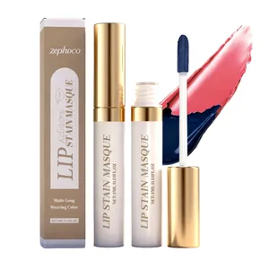 ZEPHOCO Matte Peel Off Lippenfarbe Maske 4ml Feuchtigkeitsspendend Langanhaltend Wasserfest Matt Lipgloss Für Damen Beauty Make-Up