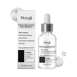 Hoygi 60ml black rice exfoliating ampoule serum for radiant, smooth and deeply hydrated skin