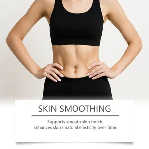 Vue détaillée de la peau lisse de l'abdomen montrant les bienfaits de la crème corps