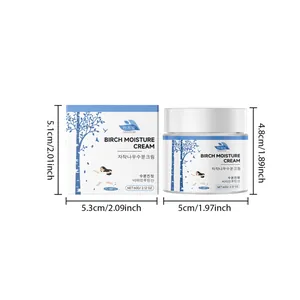 Dimensions détaillées de la crème hydratante HANCHOBIT Birch Moisture Cream 60g visage