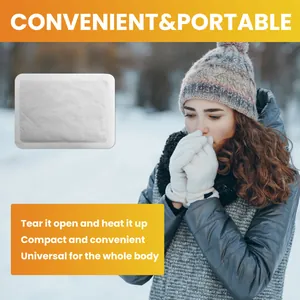 Parche calentador corporal portátil para ambientes invernales fríos y con nieve.