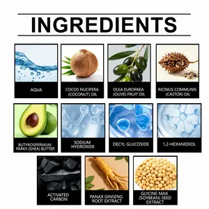 Gedetailleerde lijst van natuurlijke ingrediënten voor voedende shampoo bar