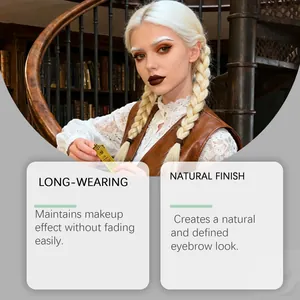 Dettagli della matita per sopracciglia bianca 2 in 1 per un look naturale a lunga durata