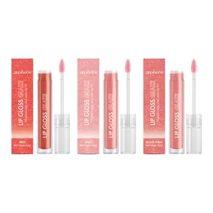 Set de gloss hydratant pailleté Zephoco avec trois teintes éclatantes longue durée