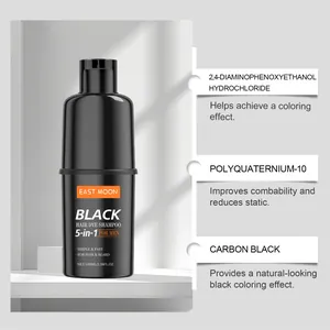 Gedetailleerde ingrediëntenlijst voor EAST MOON zwarte haarverf shampoo voor heren