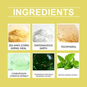 Detail van natuurlijke ingrediënten in knaagdierafweermiddel met rozemarijn en munt