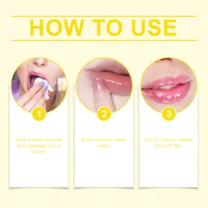 Istruzioni passo dopo passo per applicare lo scrub labbra alla curcuma per labbra lisce