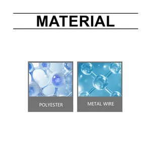 Detailansicht von Polyester- und Metalldrahtmaterial des Mehrzweck-Spültuchs