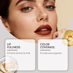 Nahaufnahme des rotbraunen Lippenkonturenstifts für füllige und gleichmäßige Lippenfarben