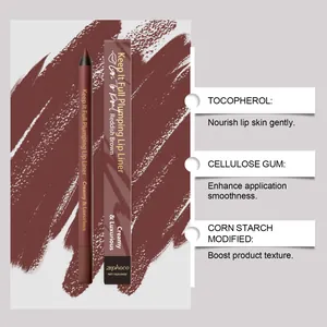 Detail des zephoco rotbraunen Lippenliners und Info zu pflegenden Inhaltsstoffen
