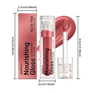 Dettaglio del lucidalabbra zephoco rosa nude con dimensioni e confezione